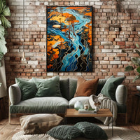 Flowing Landscapes Poster