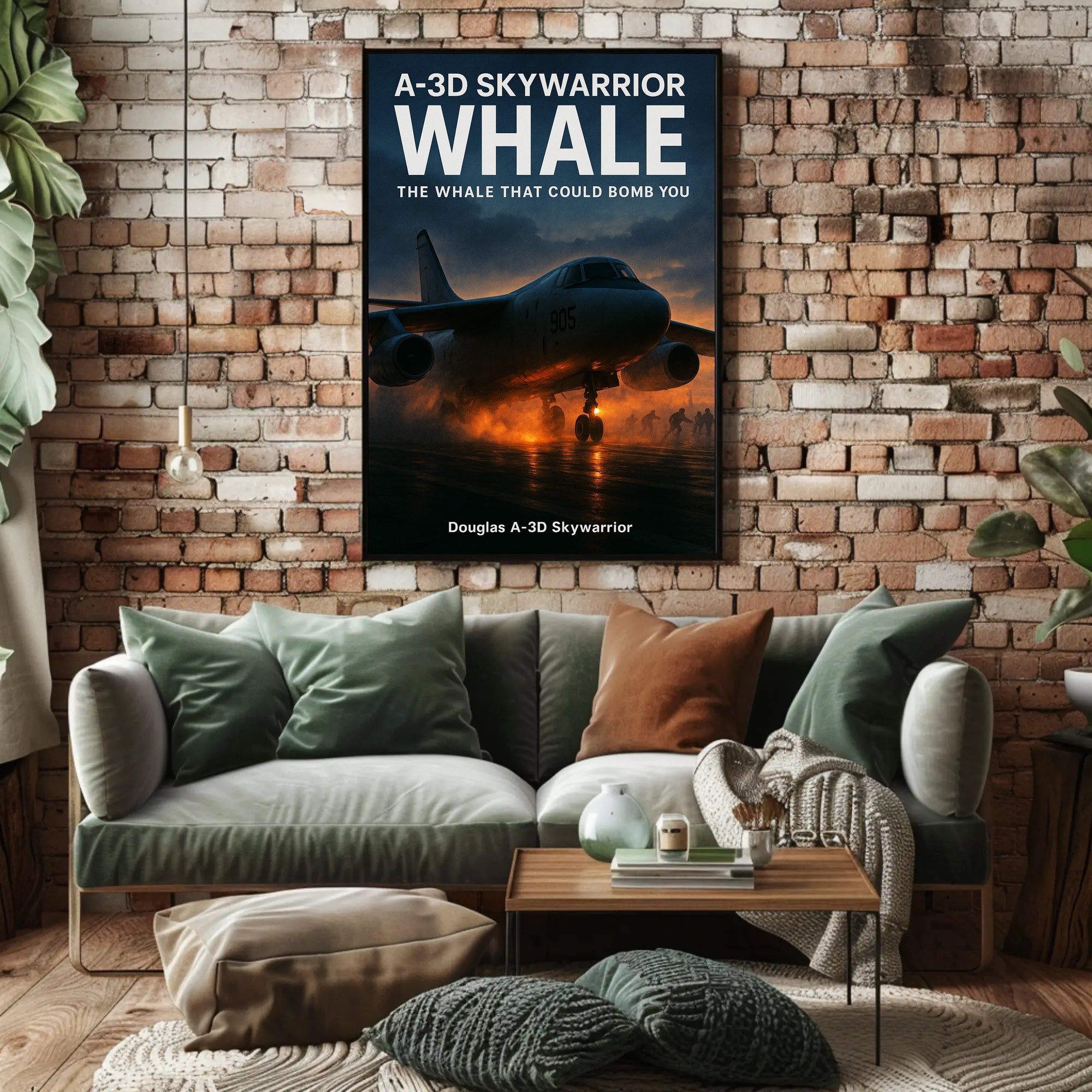 Douglas A-3D Skywarrior The Whale Poster PosterGoat