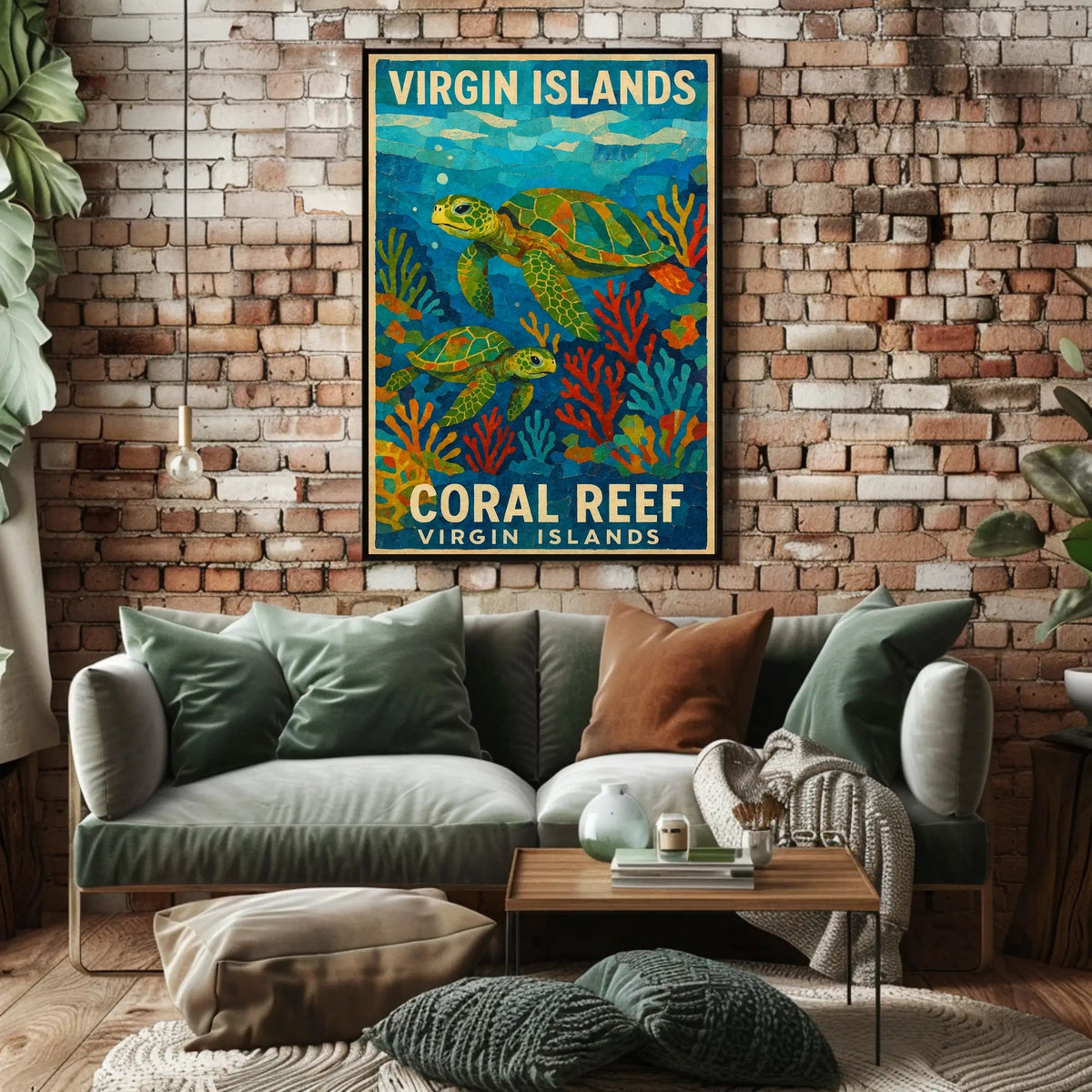 Virgin Islands Coral Reef Poster