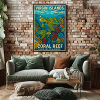 Virgin Islands Coral Reef Poster