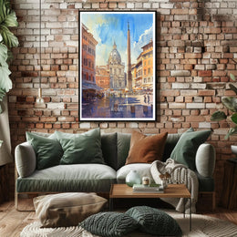 Rome Cityscape Poster PosterGoat