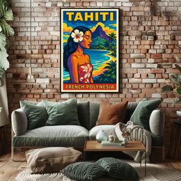Tahiti French Polynesia Poster