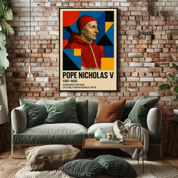 Pope Nicholas V Renaissance Humanism Art Poster