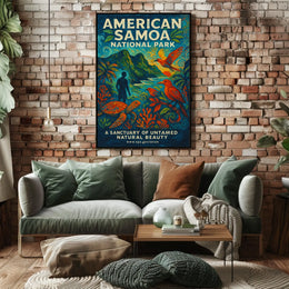 American Samoa National Park Untamed Beauty National Park Poster