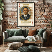Barack Obama 44th President Portrait Scene For Wall Poster