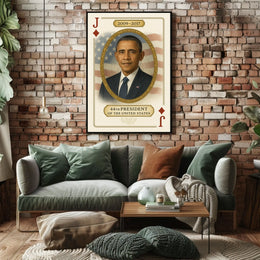 Barack Obama 44th President Portrait Scene For Wall Poster