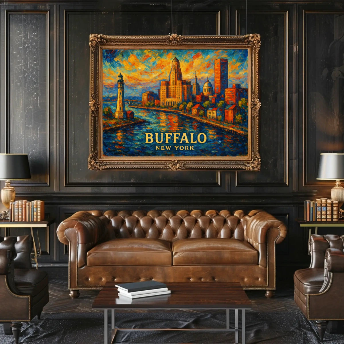 Buffalo, New York A Vibrant Cityscape Poster