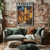 Baviera Enchanting Medieval Town Poster
