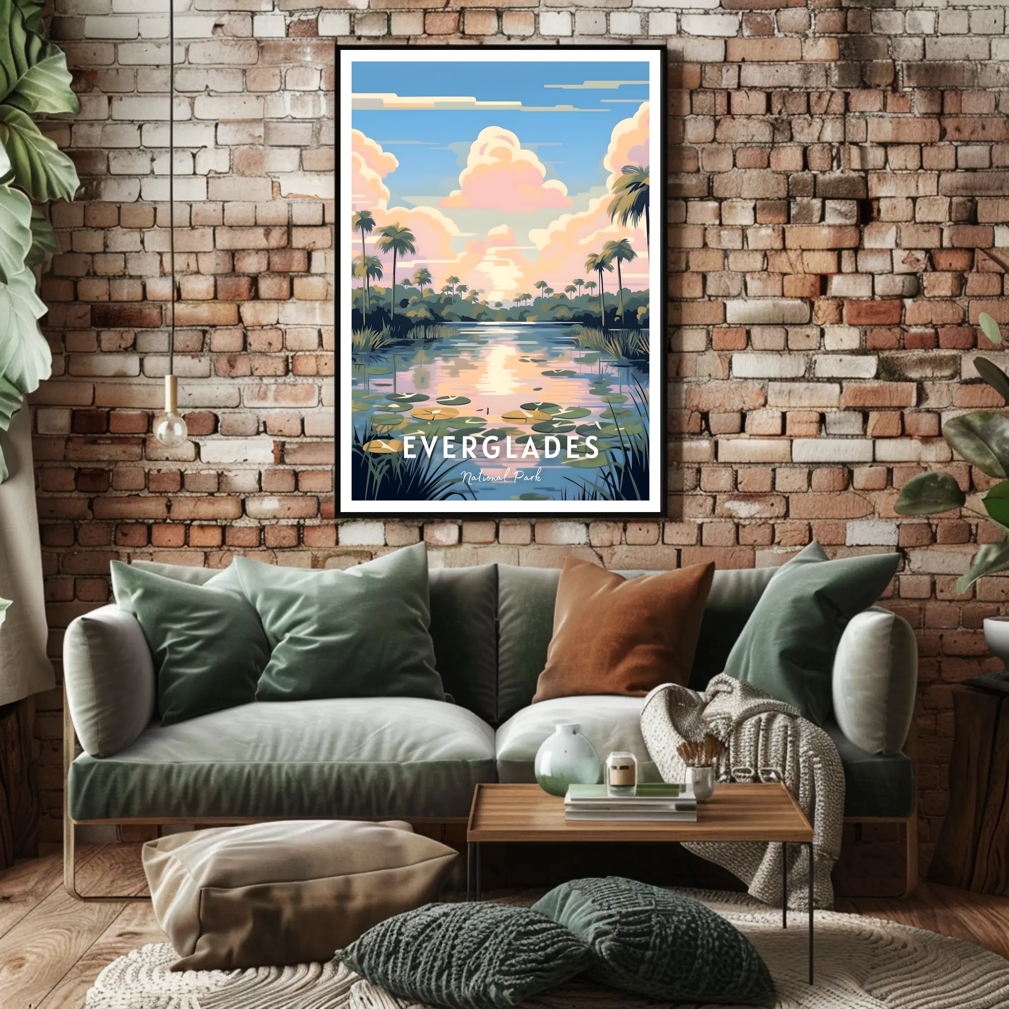 Everglades National Park Vintage Travel Poster Print