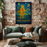 George Washington Patriotic Vintage Historical Poster