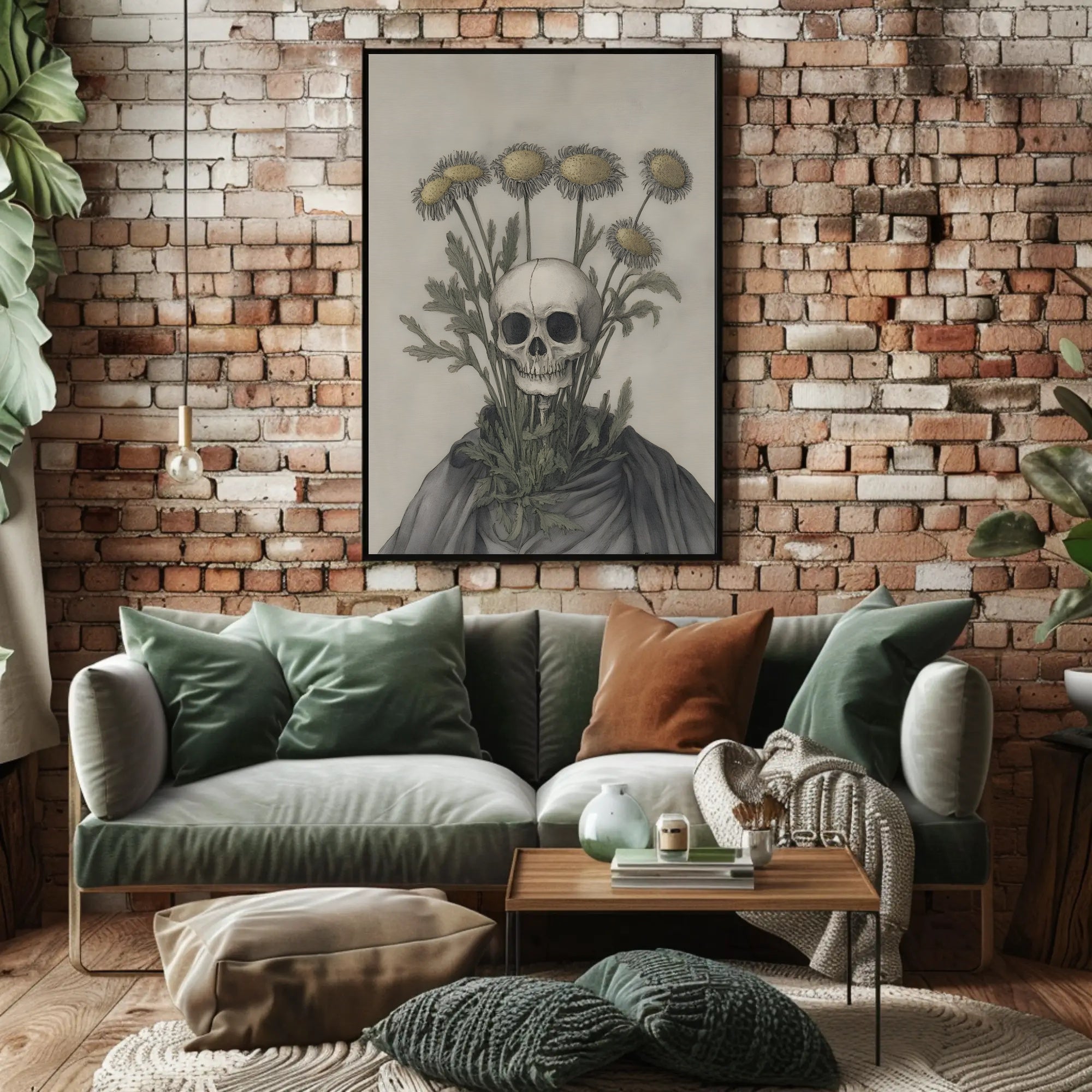Life and Death Contrast Artistic Poster PosterGoat