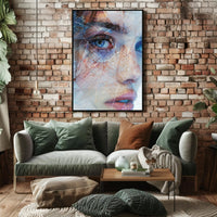 Mystical Medieval Cloaked Figure Fantasy Art Poster PosterGoat