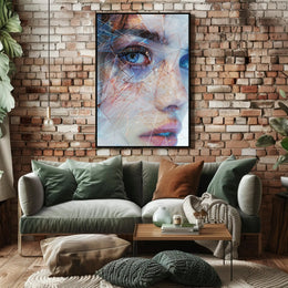 Mystical Medieval Cloaked Figure Fantasy Art Poster PosterGoat