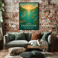 Lake Charlevoix Scenic Beauty Wall Art Travel Poster