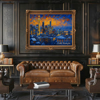 Seattle Skyline at Dusk Poster