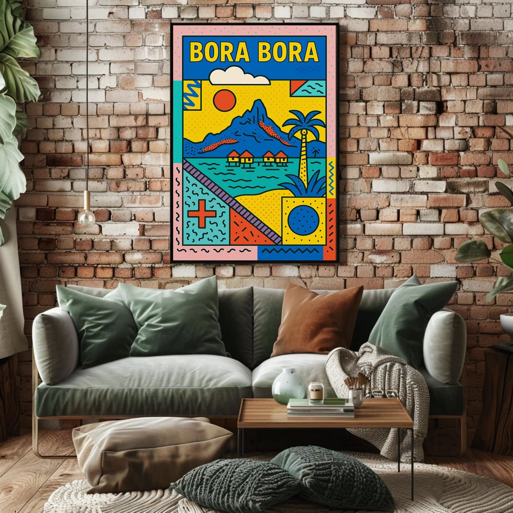 Bora Bora Pop Art Travel Poster PosterGoat
