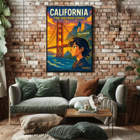 California The Golden State Poster