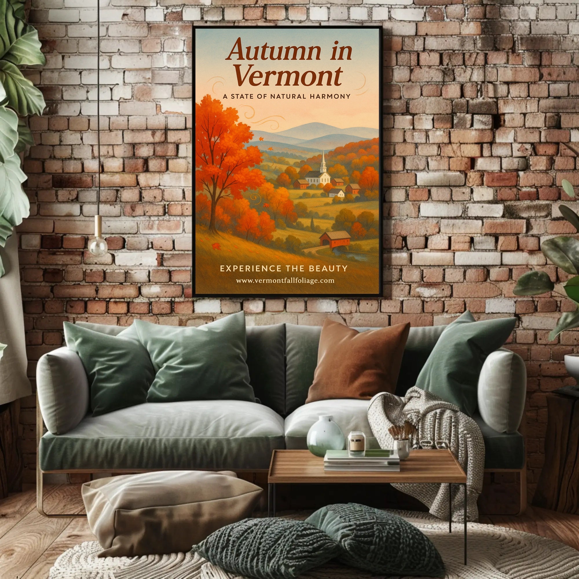 Autumn in Vermont Wall Art Print