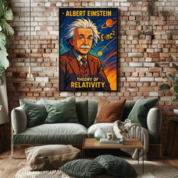 Albert Einstein Theory Of Relativity Poster