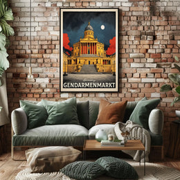 Gendarmenmarkt at Night Poster