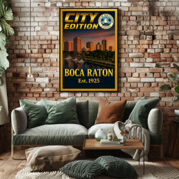 Boca Raton City Edition Poster