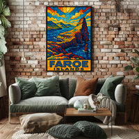 Faroe Islands Mosaic Poster