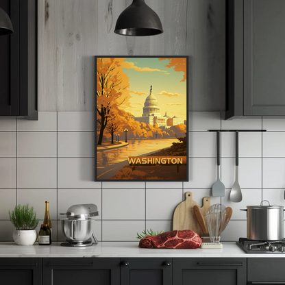 Washington Vintage Poster