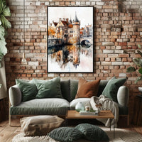 Belgium Ghent Gravensteen Castle View Poster