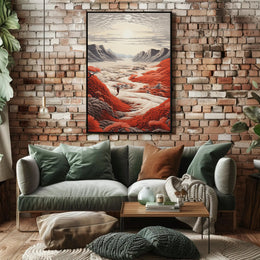 Journey Through The Crimson Valley Poster