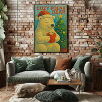 Cozy Polar Bear Poster