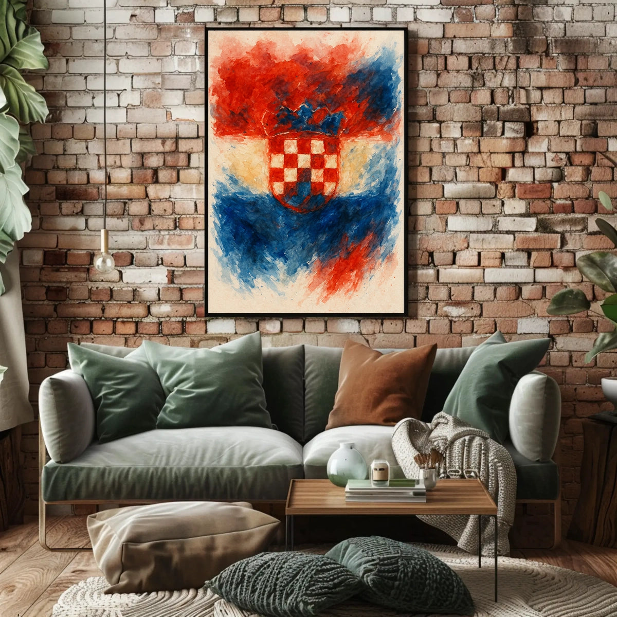 Croatian Coat Of Arms Artistic Poster