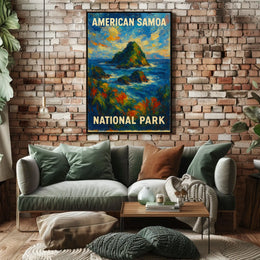 American Samoa National Park Scenic Wanderlust Poster