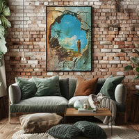 Through The Cracks Poster Art Print for Home Decor and Wall Art PosterGoat
