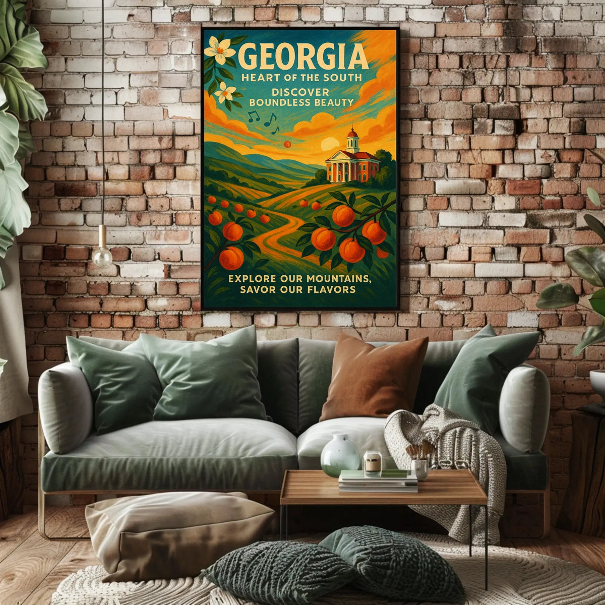 Georgia Heart Of The South Poster