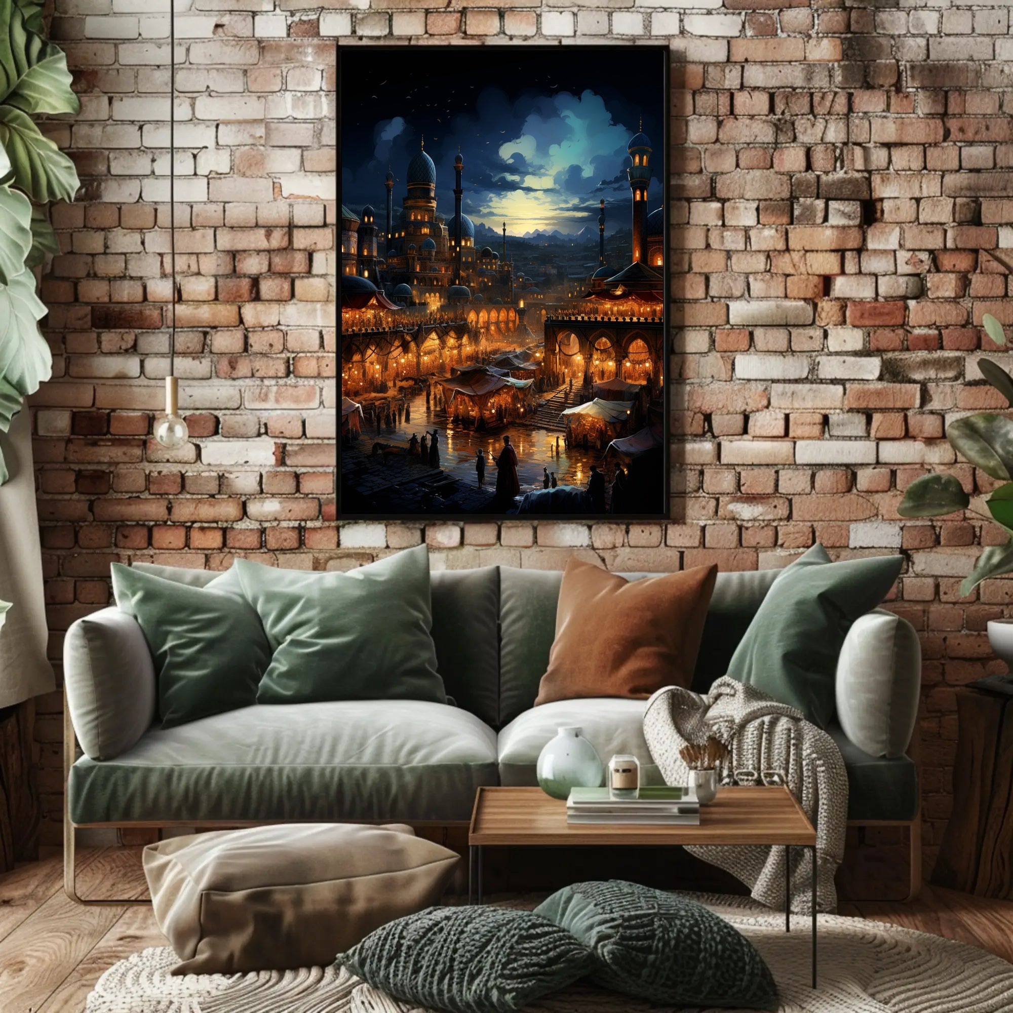 Enchanted Bazaar At Dusk Poster