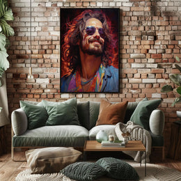 Vibrant Portrait Of A Free Spirit Poster PosterGoat