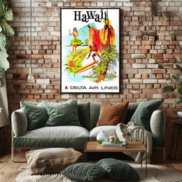 Explore Hawaii With Delta Air Lines Poster