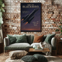 SR-71 Blackbird The Speed Icon Poster
