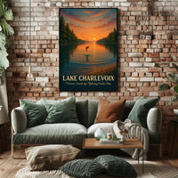 Nature’s Sanctuary Lake Charlevoix Scenic Poster