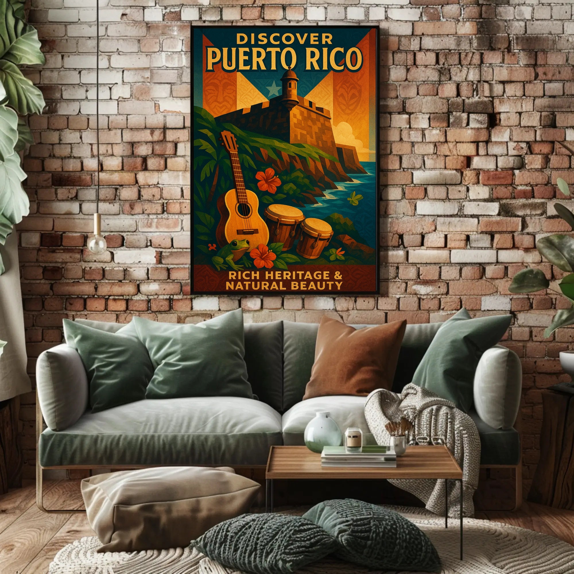 Discover Puerto Rico Vintage Poster Art PosterGoat