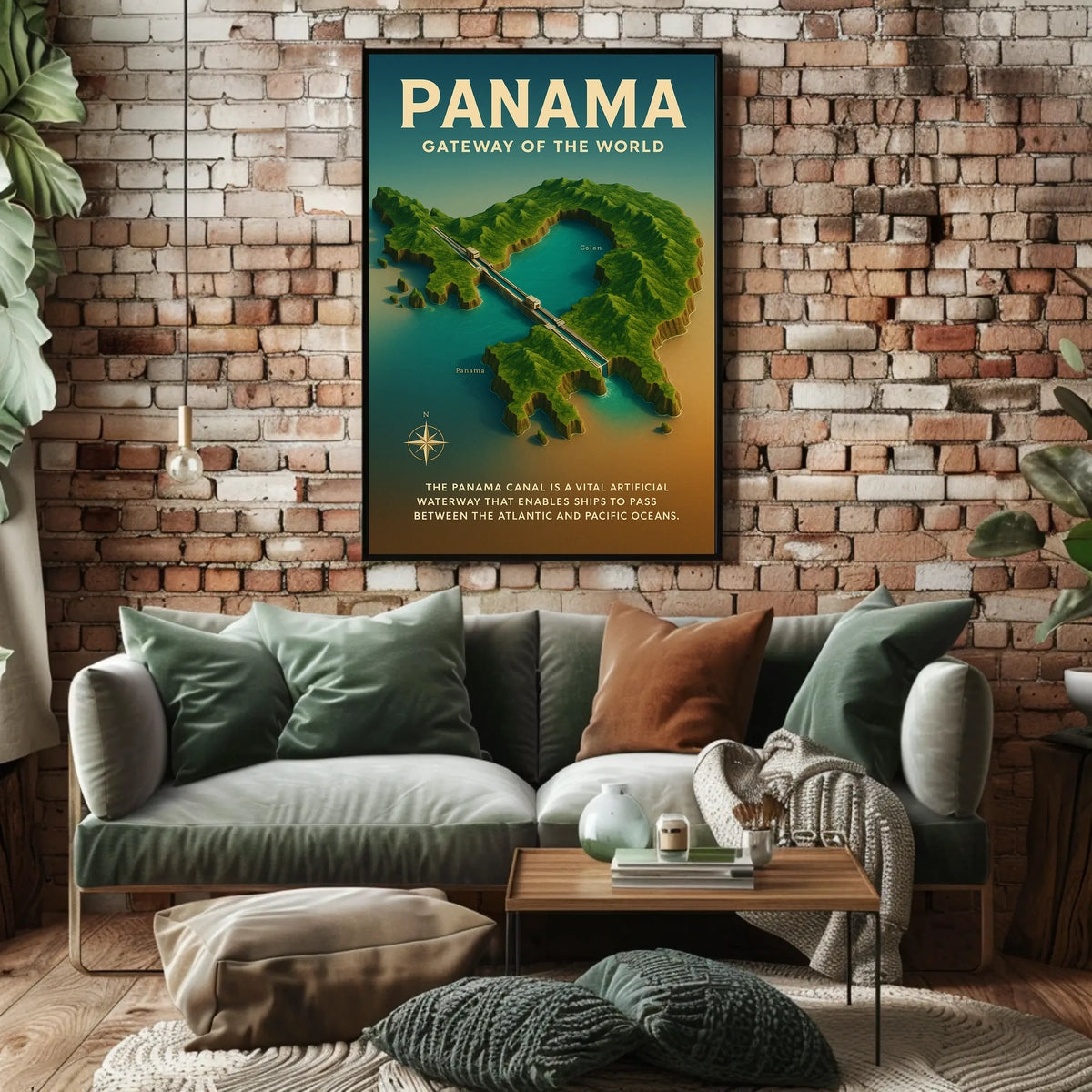 Panama Canal Gateway of the World Poster