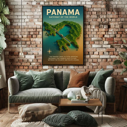 Panama Canal Gateway of the World Poster
