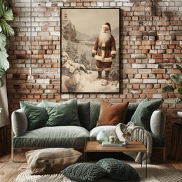 Winter Wonderland With Santa Poster