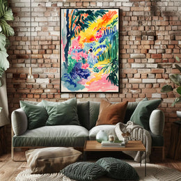 Vibrant Expressionist Landscape Art Poster - Abstract, Artistic, or Pop Culture Poster