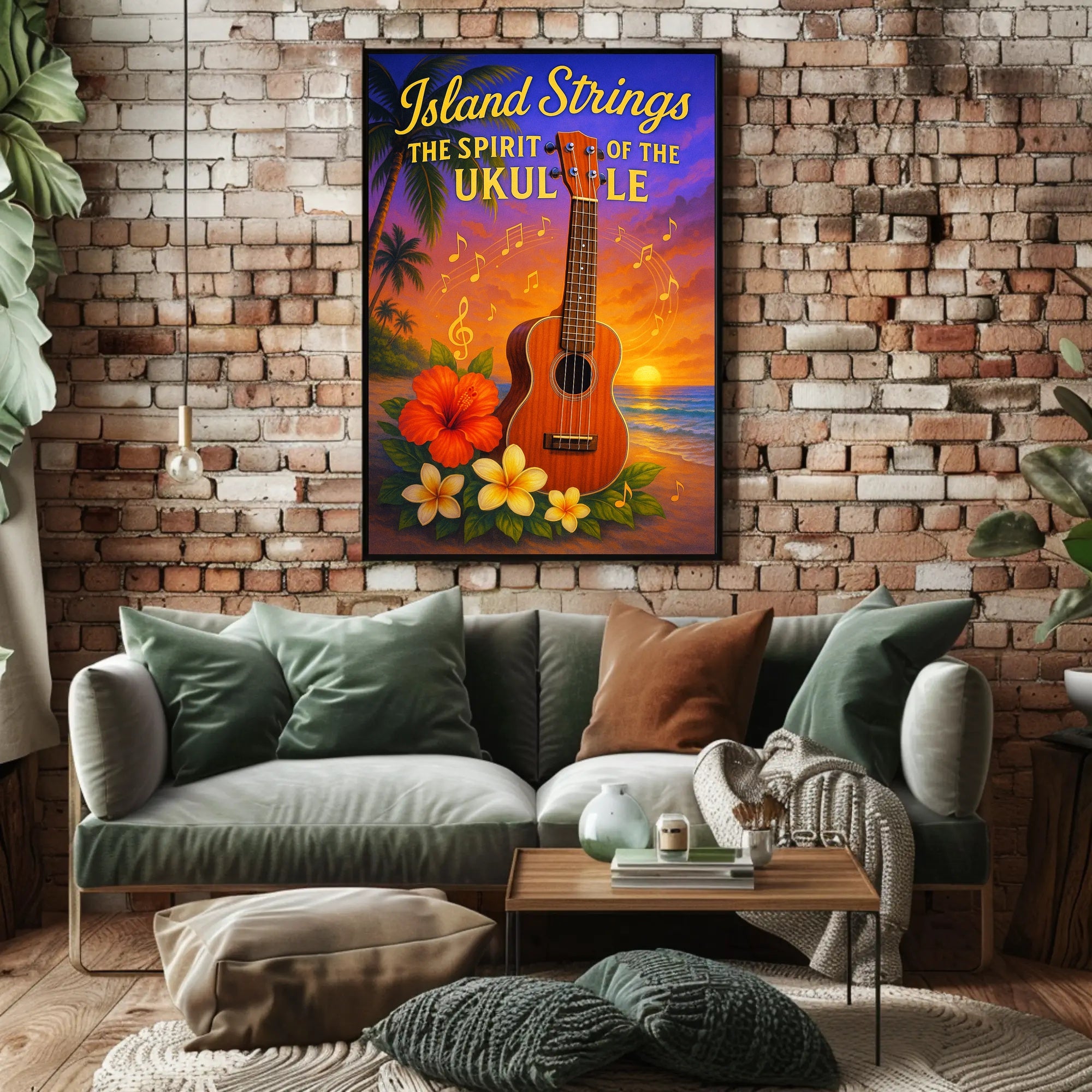 Island Strings - The Spirit of the Ukulele Poster PosterGoat