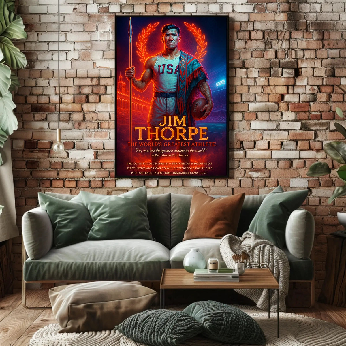 Jim Thorpe Legendary Athlete Jim Thorpe Poster