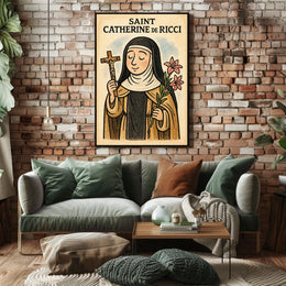 Saint Catherine De Ricci Figure Wall Art Print Poster
