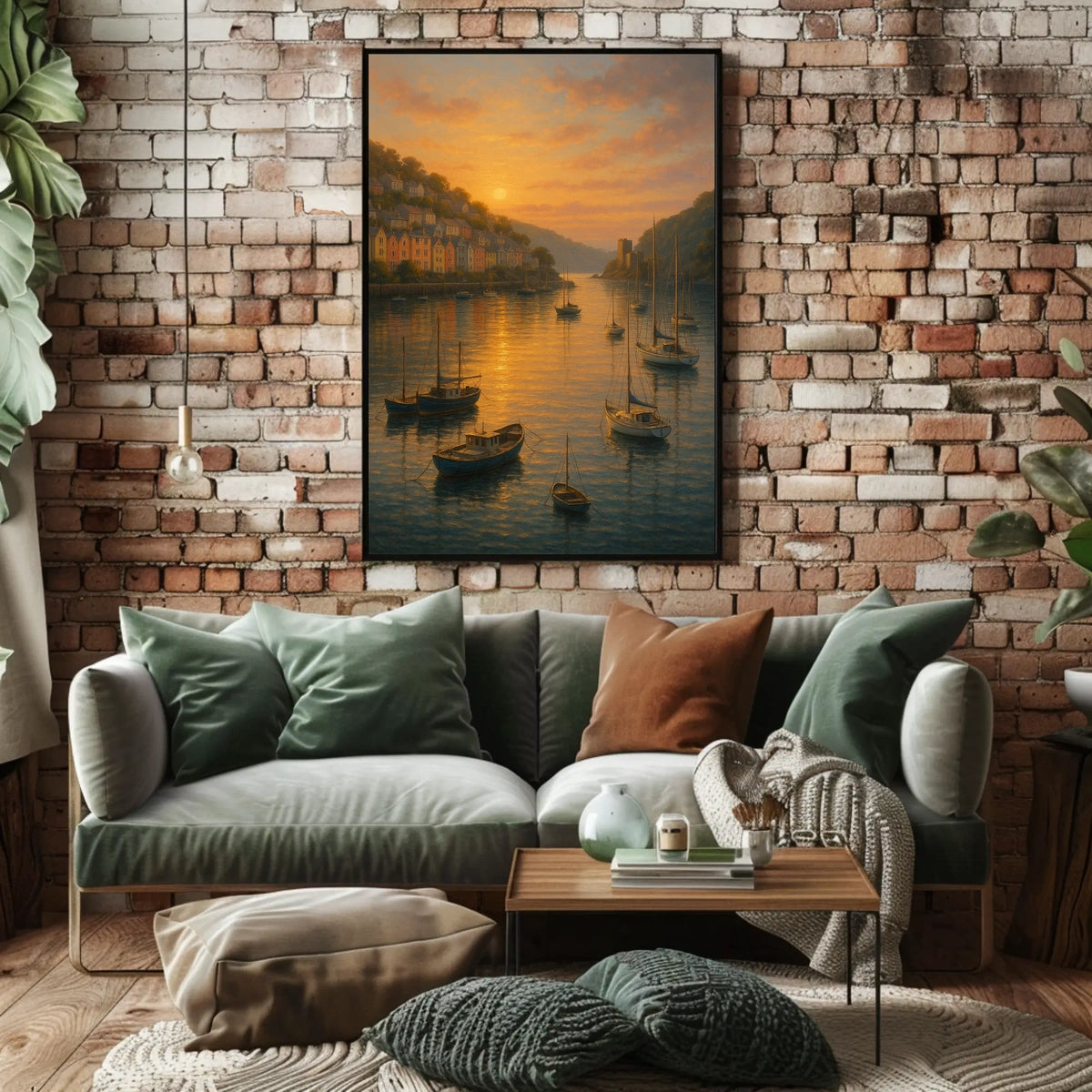 River Dart At Dusk Boats And Soft Warm Sunset Light Poster