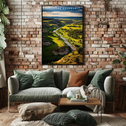 Theodore Roosevelt National Park Scenic View Poster