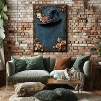 Whimsical Witch's Hat Vintage Artistic Pop Culture Poster